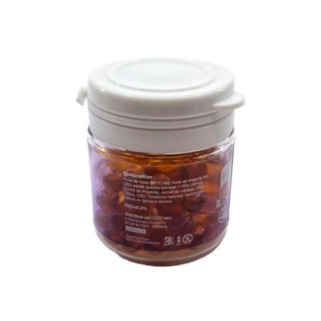 Boîte de Gélules CBD Anti-Stress WELL CBD  30 gélules full spectrum