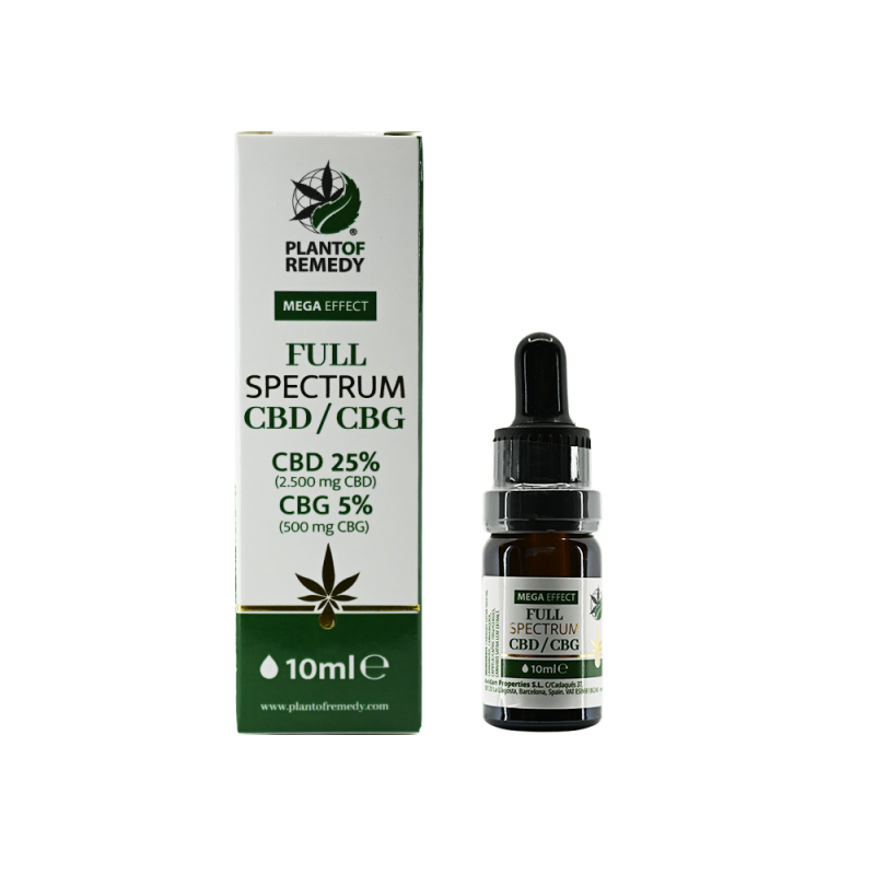 Huile CBD/CBG Full Spectrum Plant of Remedy 25% + 5% Huile CBD/CBG Full Spectrum Plant of Remedy 25% + 5%