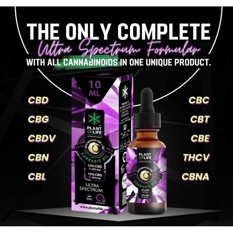 Huile CBD & CBG 30% ultra spectrum | PLANT OF LIFE Huile CBD & CBG 30% ultra spectrum | PLANT OF LIFE