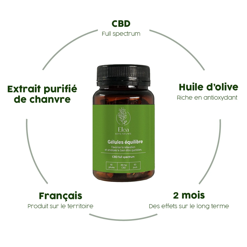 Gélule CBD équilibre | ELEA Gélule CBD équilibre | ELEA