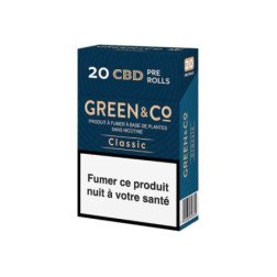 Classic Green&Co, 20 cigarettes, sans nicotine