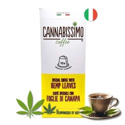Produit CANNABISSIMO – café innovant et compatible Nespresso Café aux feuilles de chanvre