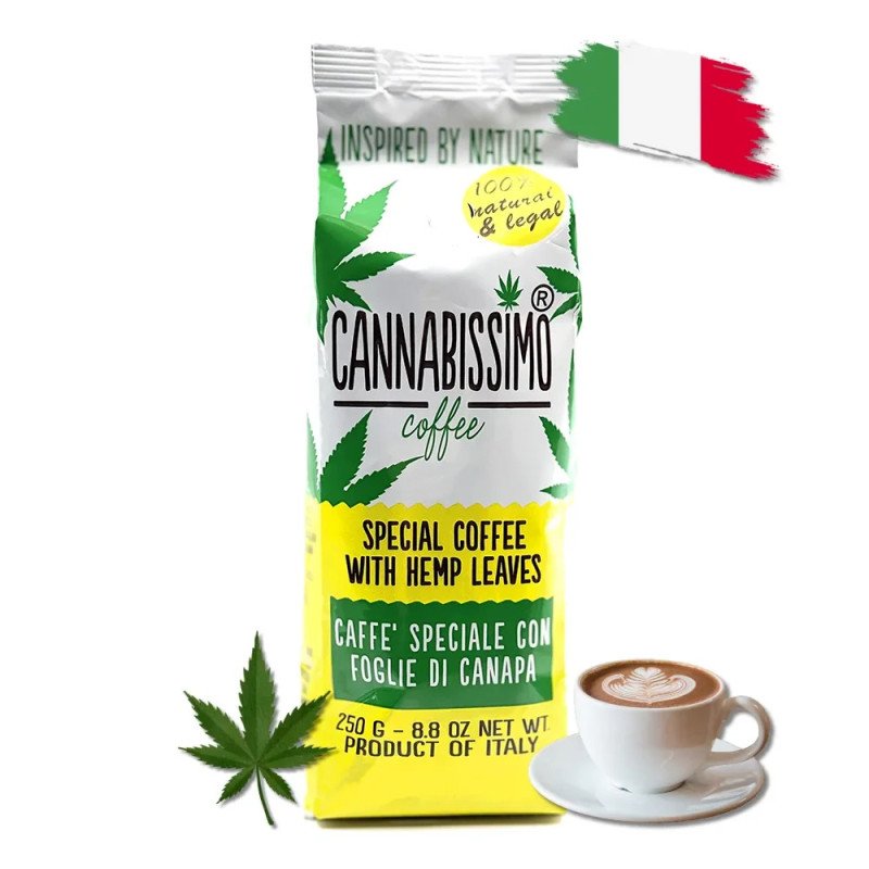 Café feuilles de chanvre - moulu | CANNABISSIMO Café feuilles de chanvre - moulu | CANNABISSIMO