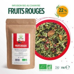 Tisane CBD bio fruits rouges POP CBD en vrac 35g