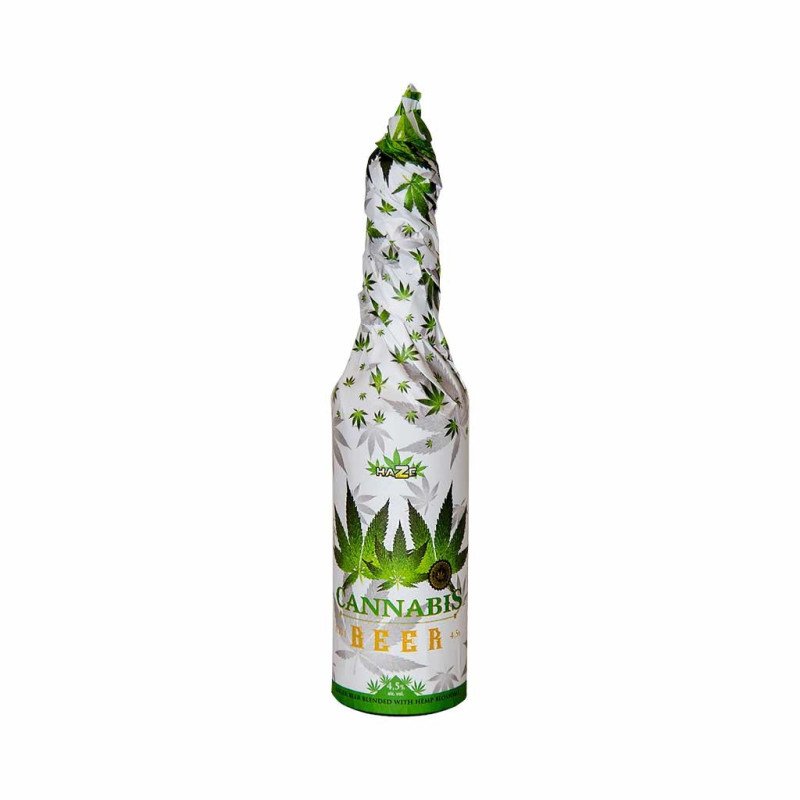 Bière CBD - bouteille habillée 33cl | MULTITRANCE & HAZE (Blanc) Bière CBD - bouteille habillée 33cl | MULTITRANCE & HAZE (Blanc)