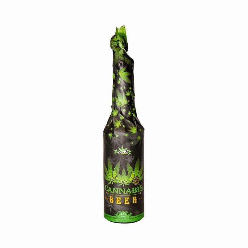 Bière CBD - bouteille habillée 33cl | MULTITRANCE & HAZE (Noir) Bière CBD - bouteille habillée 33cl | MULTITRANCE & HAZE (Noir)