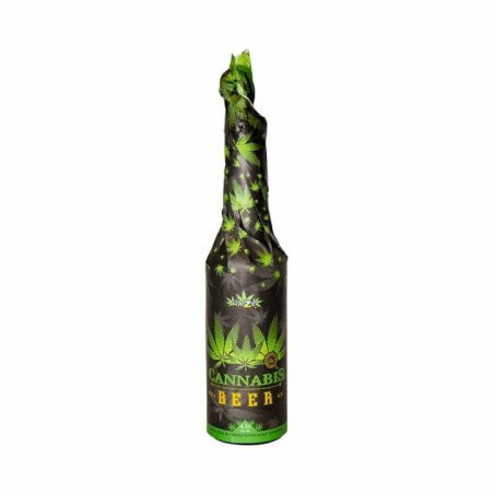 Bière CBD bouteille habillée noire 33cl MULTITRANCE & HAZE