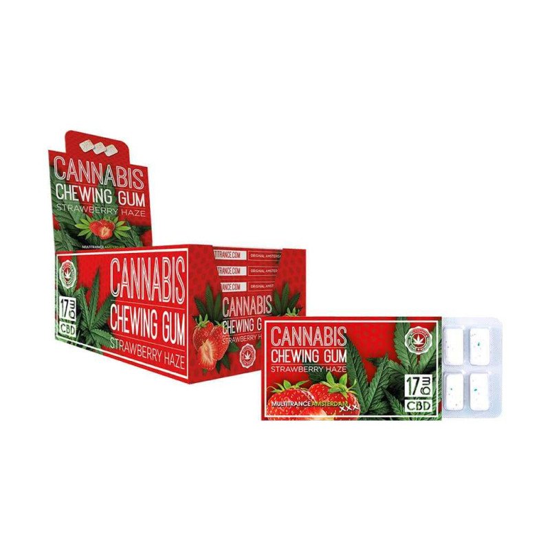 Chewing-gum CBD fraise MULTITRANCE Chewing-gum CBD fraise MULTITRANCE