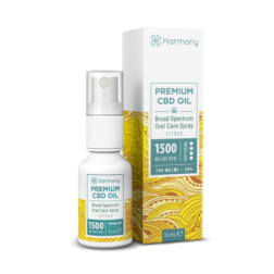 Flacon d'huile CBD Spray 10% Broad Spectrum Agrumes - HARMONY