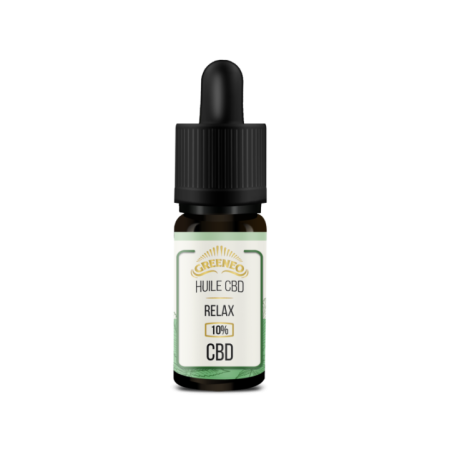 Huile CBD 10% Relax - GREENEO - Flacon 10 ml