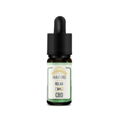 Flacon huile CBD GREENEO 30% Relax - Goût neutre et apaisement