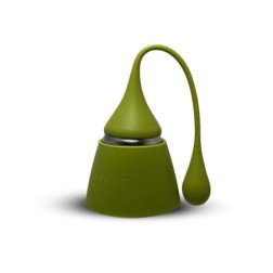 Infuseur à thé CBD vert - Silicone et acier inox durable