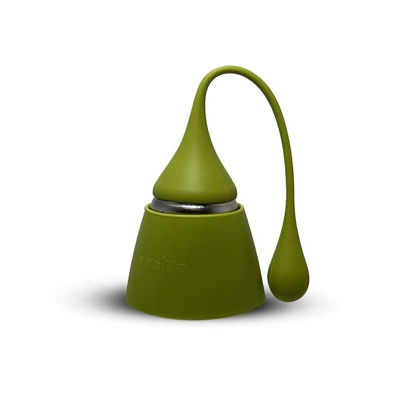 Infuseur à thé en silicone et acier inoxydable (Vert) Infuseur à thé en silicone et acier inoxydable (Vert)