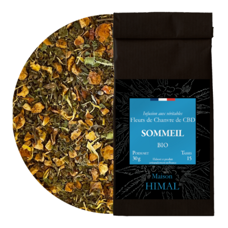 Tisane CBD Bio Sommeil MAISON HIMAL - Vrac pour nuits paisibles