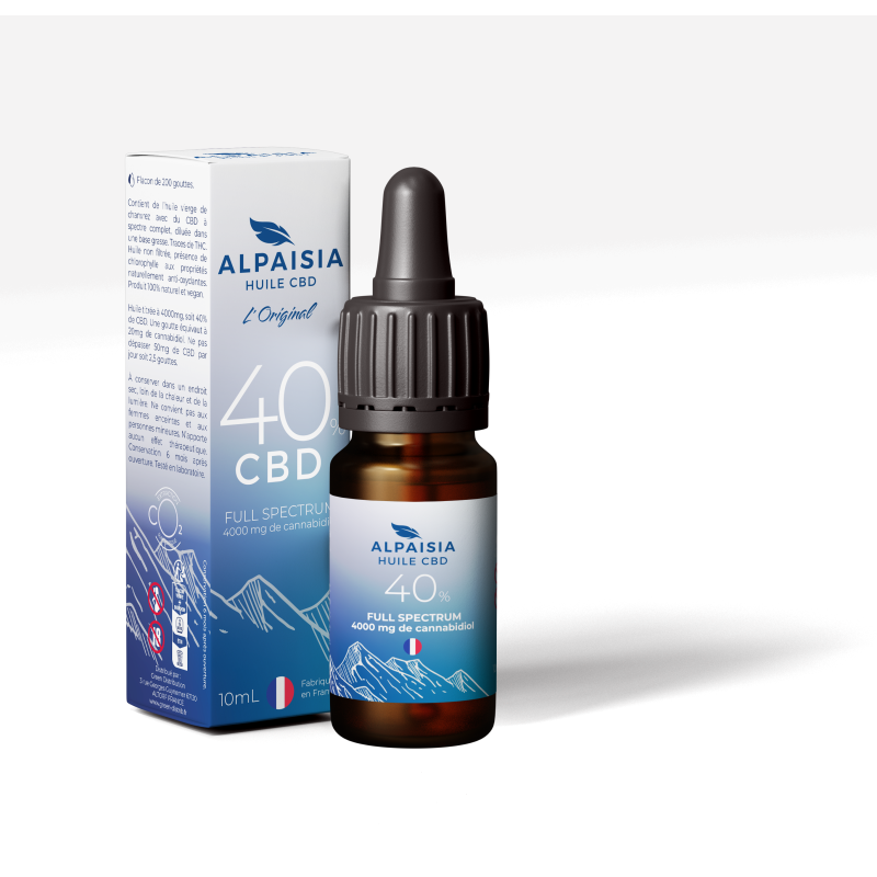 Huile de CBD 40% full spectrum | ALPAISIA L'ORIGINAL Huile de CBD 40% full spectrum | ALPAISIA L'ORIGINAL