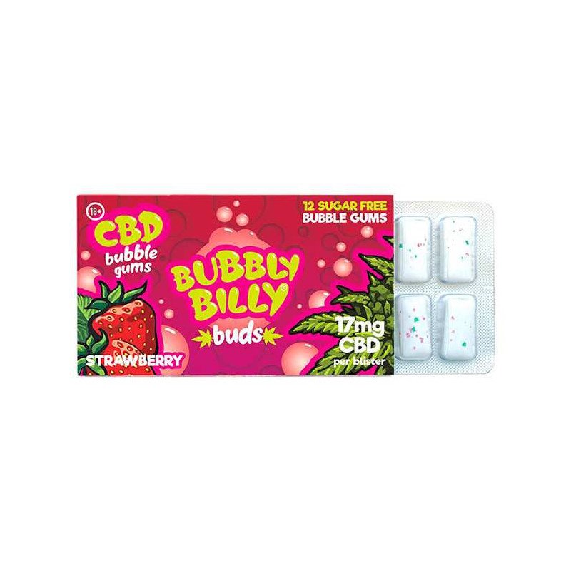 Chewing-gum CBD Fraise BUBBLY BILLY (Seul) Chewing-gum CBD Fraise BUBBLY BILLY (Seul)
