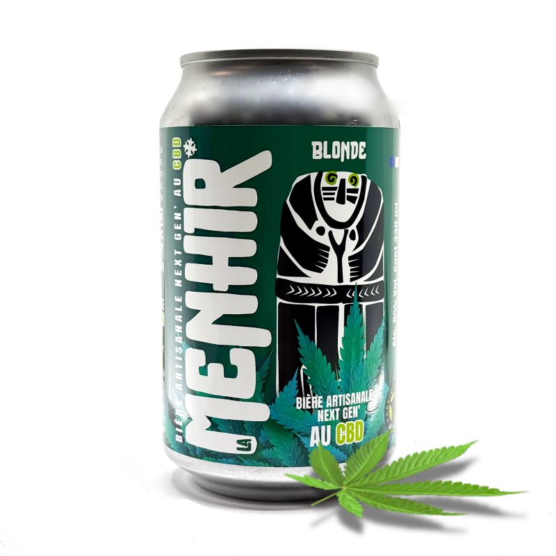 Bière CBD - canette 33cl | MENHIR Bière CBD - canette 33cl | MENHIR