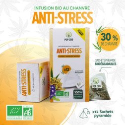 Tisane CBD Bio Anti-Stress POP CBD - 12 Sachets