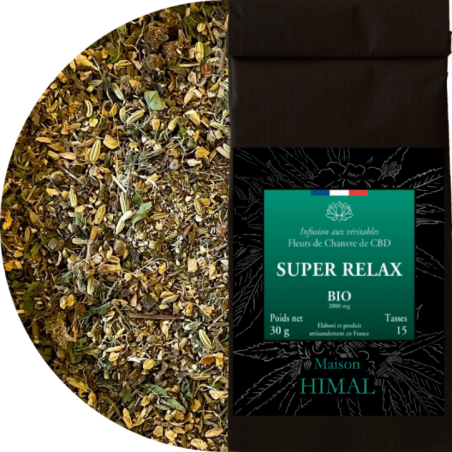 Tisane CBD bio super relax - en vrac | MAISON HIMAL