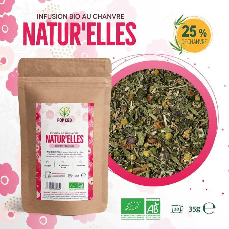Tisane CBD bio natur'elles | POP CBD Tisane CBD bio natur'elles | POP CBD